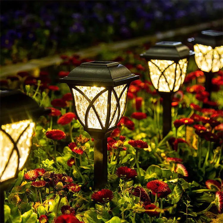 Outdoor Solar Square Lawn Lights for Pathway Decoration
