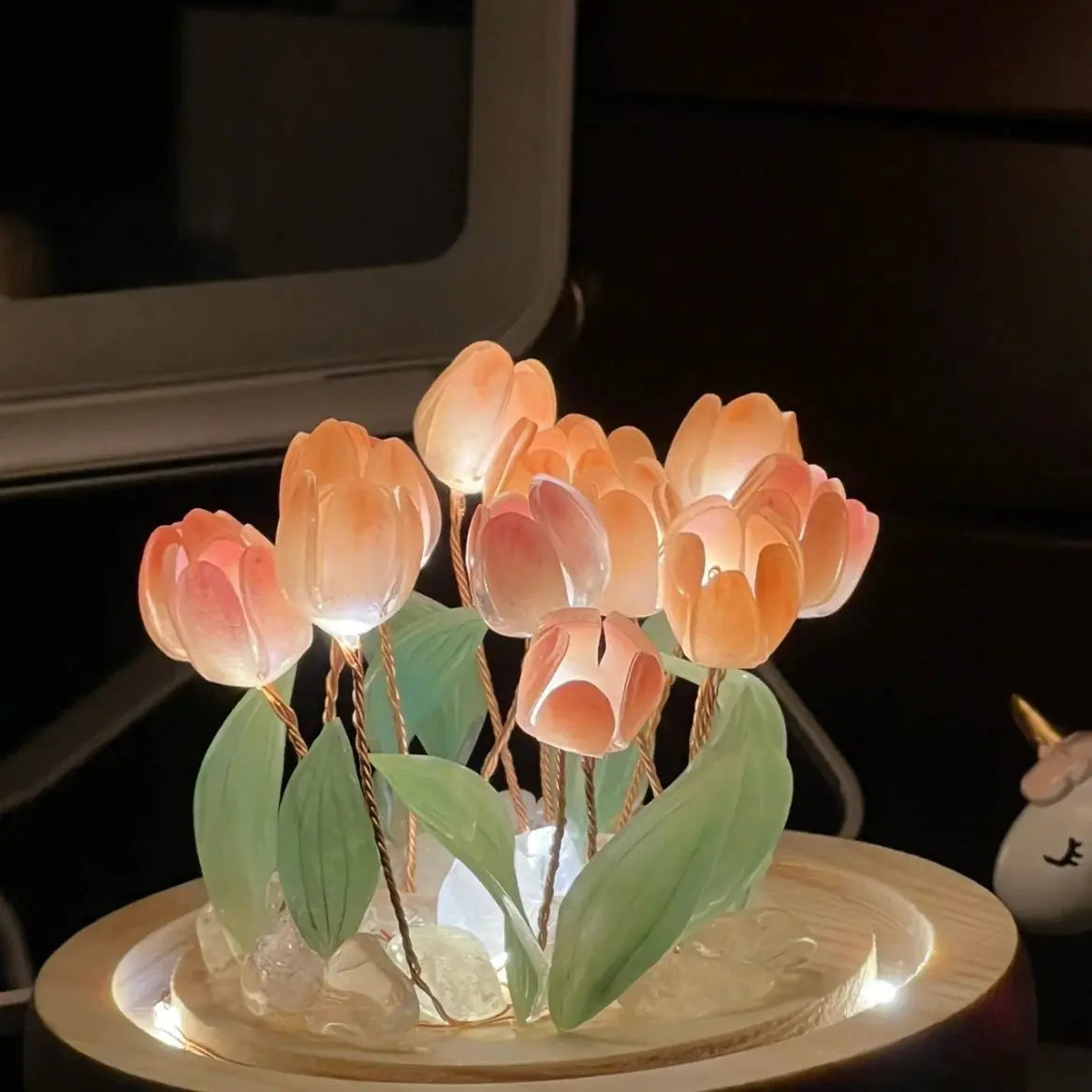 Handgemachtes Tulpen-Nachtlicht