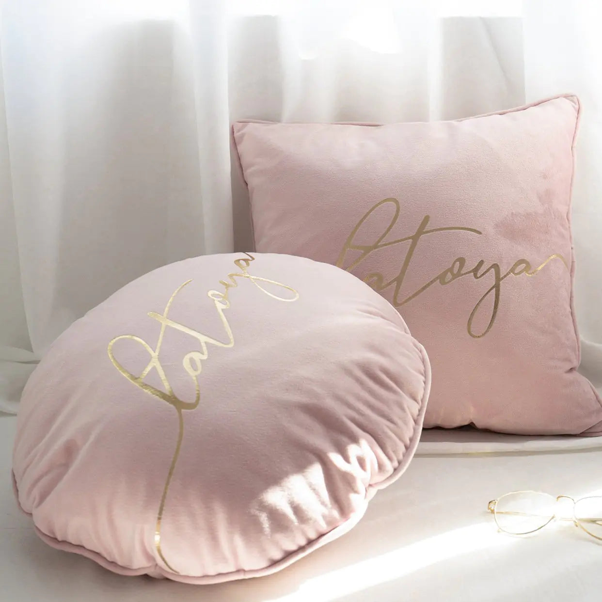Nordic Style Heart Round Velvet Cushion Pillow