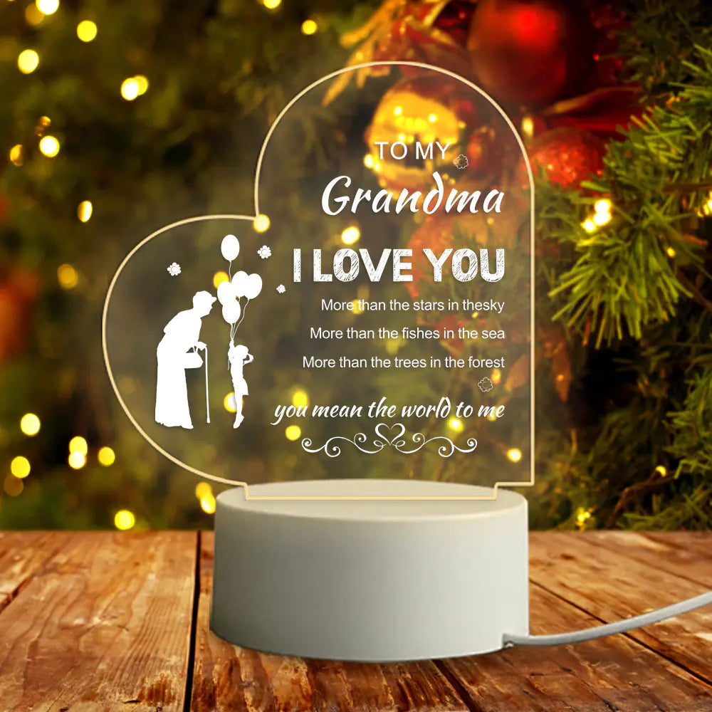 3D Night Light for Grandma - Creative Gift Idea