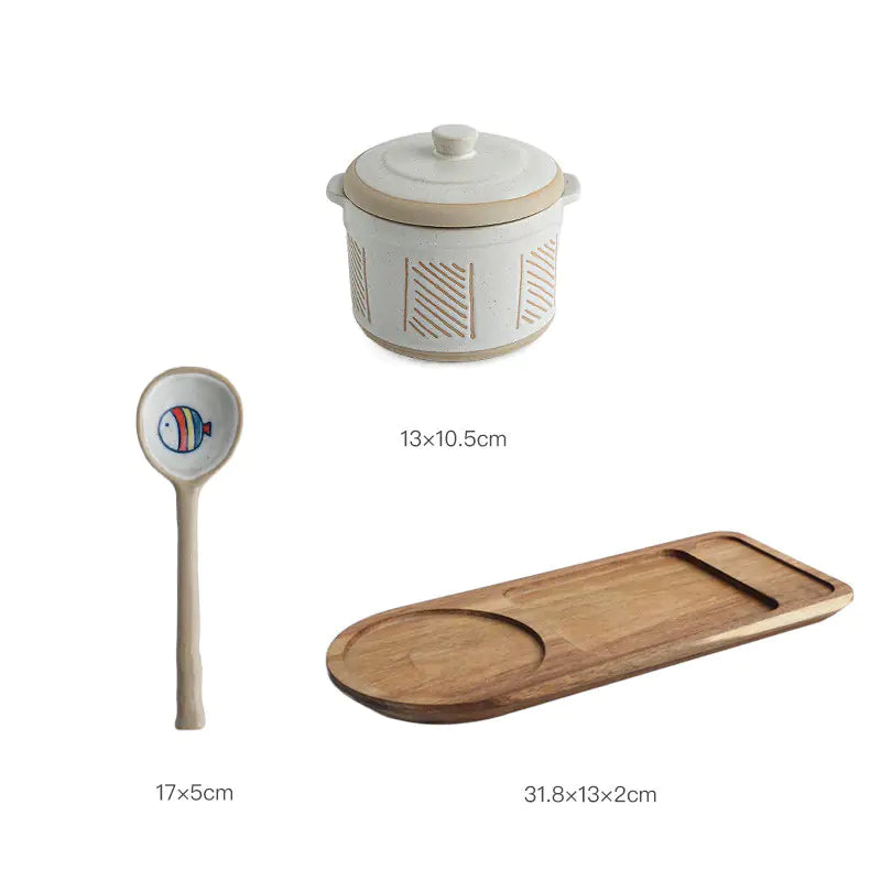 Creative Bird's Nest Ceramic Stew Cup for One Person