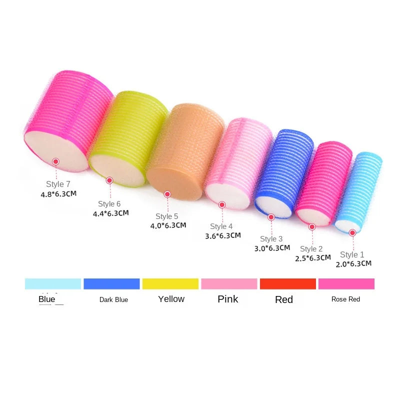 Self-Adhesive No-Heat Hair Curlers - 888