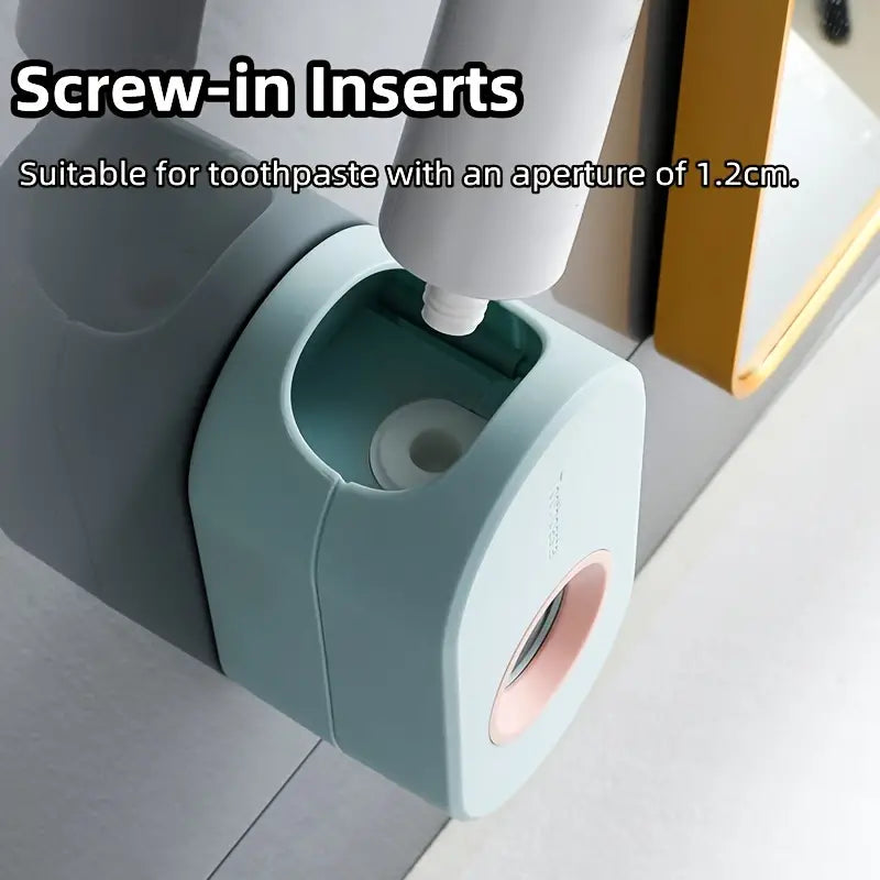 Automatic Toothpaste Dispenser with Wall-Mounted Holder