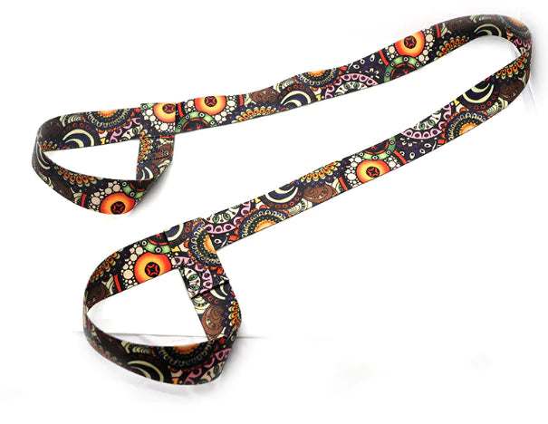 Colorful Nylon Yoga Mat Strap with Ratchet Tie Down