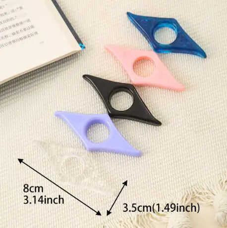 Colorful Acrylic Thumb Book Page Press Holder (Single)