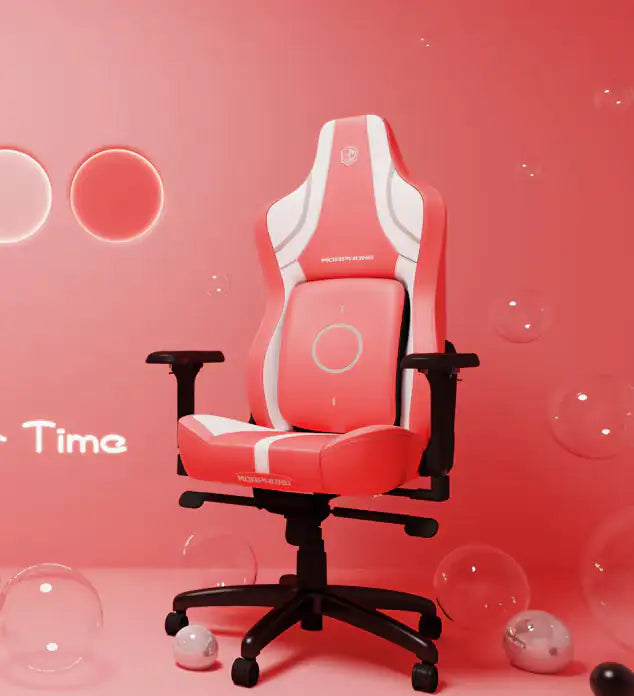 Pink Leather Gaming Chair support ensures optimal comfort and spine health pain-free back
