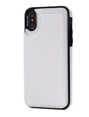Card Holder Flip Phone Case for iPhone 8 & Samsung S8+