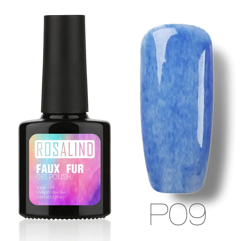 10ML Nail Polish with Faux Fur Finish for Nail Art