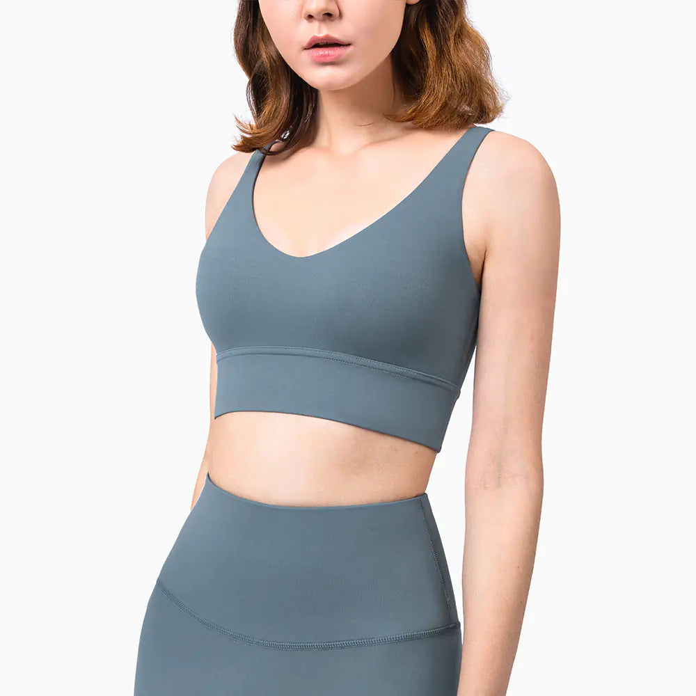 New Deep V Sports Bra for Yoga and Fitness - Lingerie