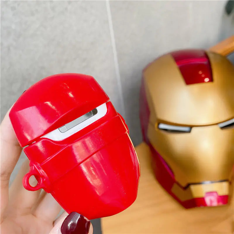 Iron Man Silicone Case for AirPods Pro 2/3 Wireless Earbuds