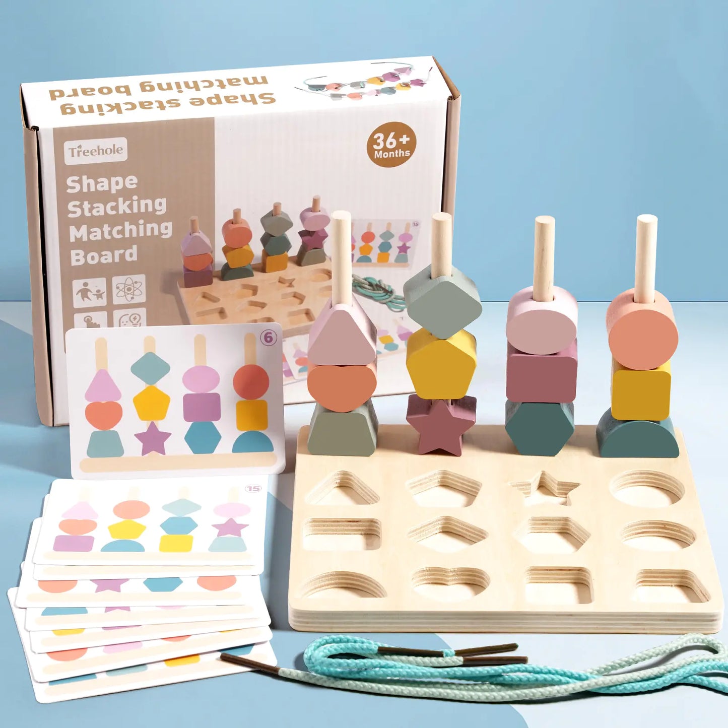 Wooden Shape Matching Board - 888