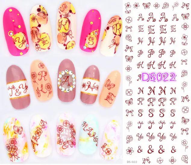 Nail Watermark Stickers and Full Nail Decals
