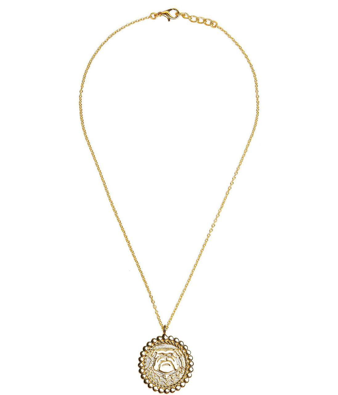 Bulldog Coin Necklace