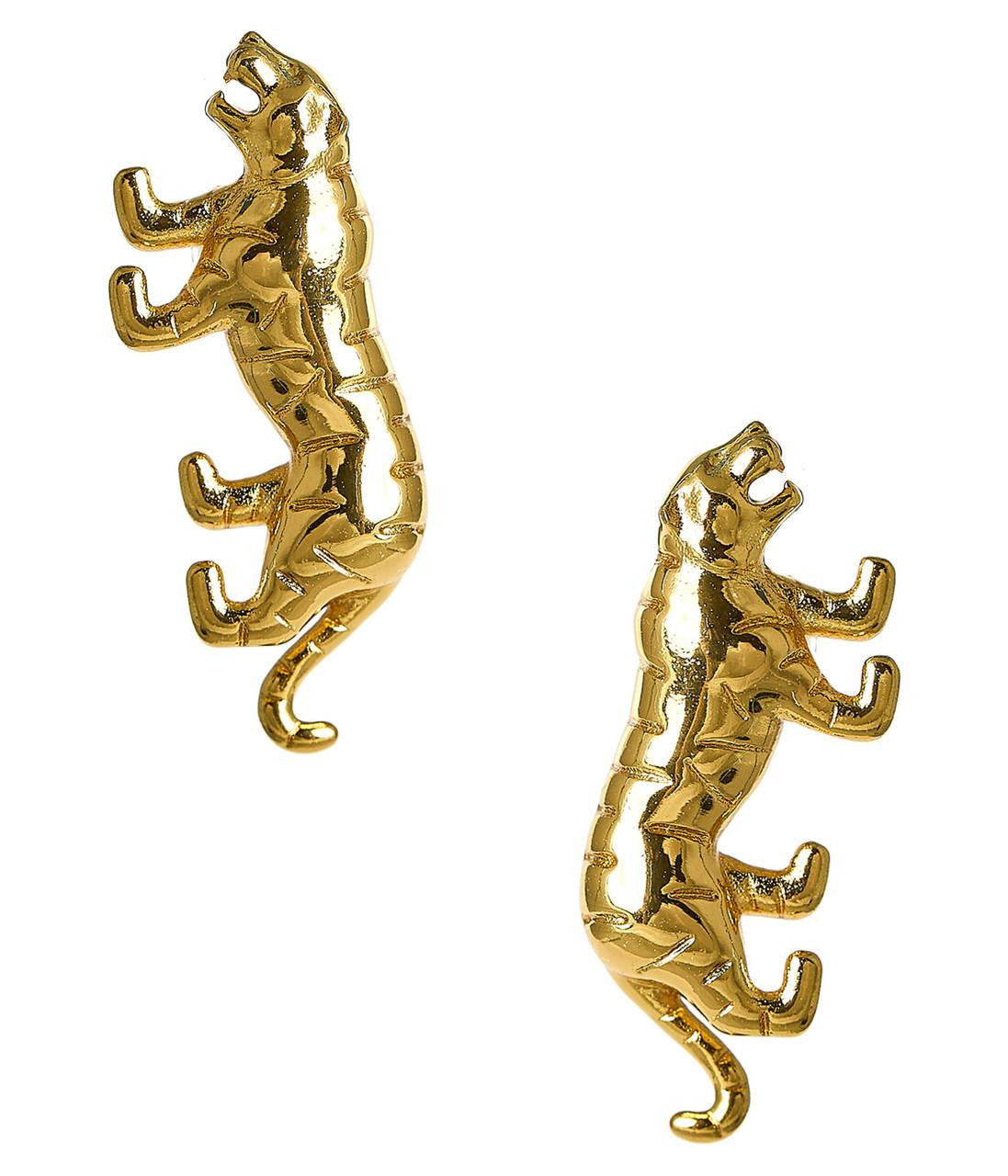 Gold Tiger - Stud Earring