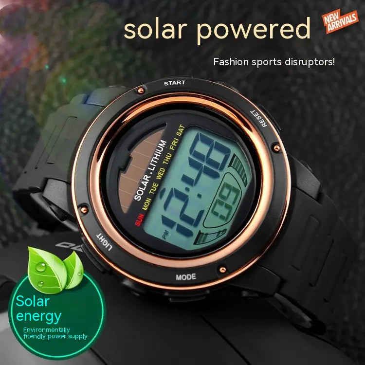 Waterproof Solar Watch for Student Fashion - 888