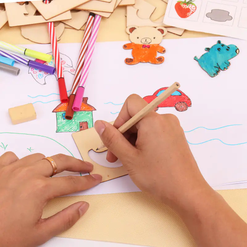 Kids’ Art Set with Templates - 888