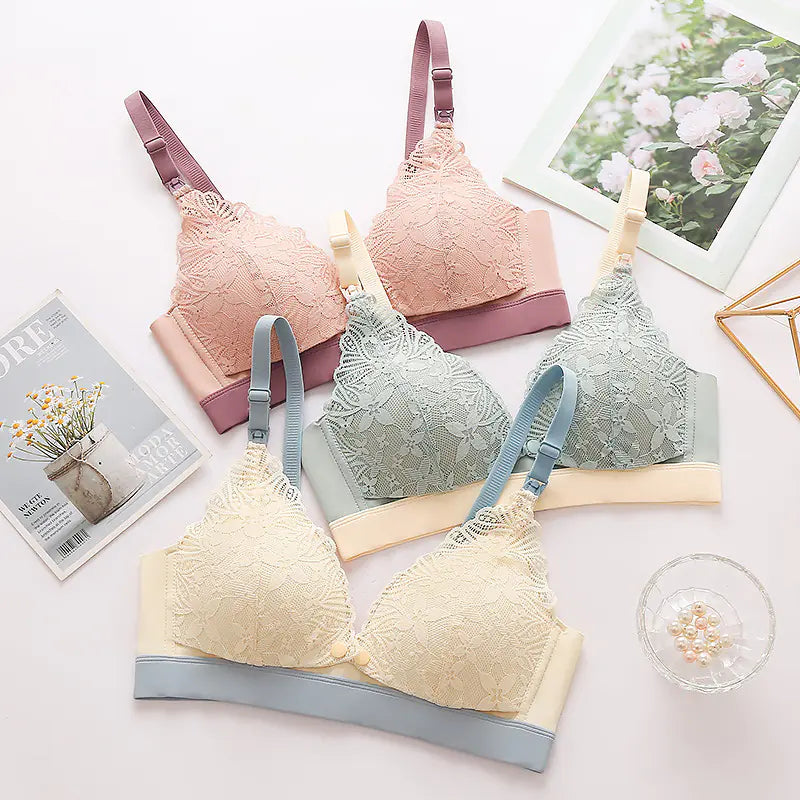 Seamless Lace Maternity Nursing Bra for Pregnant Women - Lingerie