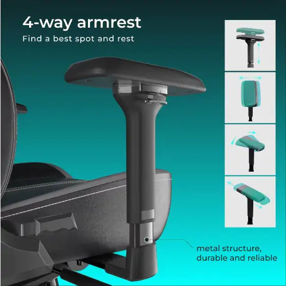 Cute black leather gaming chair support ensures optimal comfort and spine health pain-free back