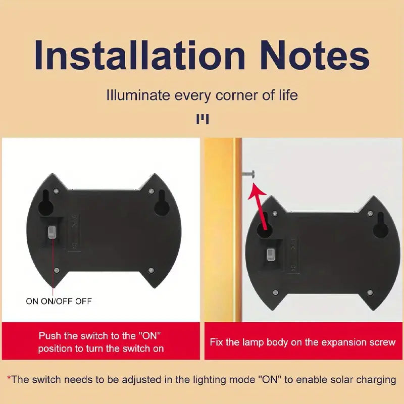 2-Piece Solar Shell Wall Lamp for Outdoor Use