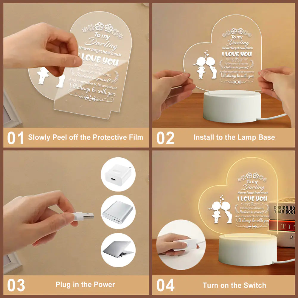 3D Night Light for Grandma - Creative Gift Idea