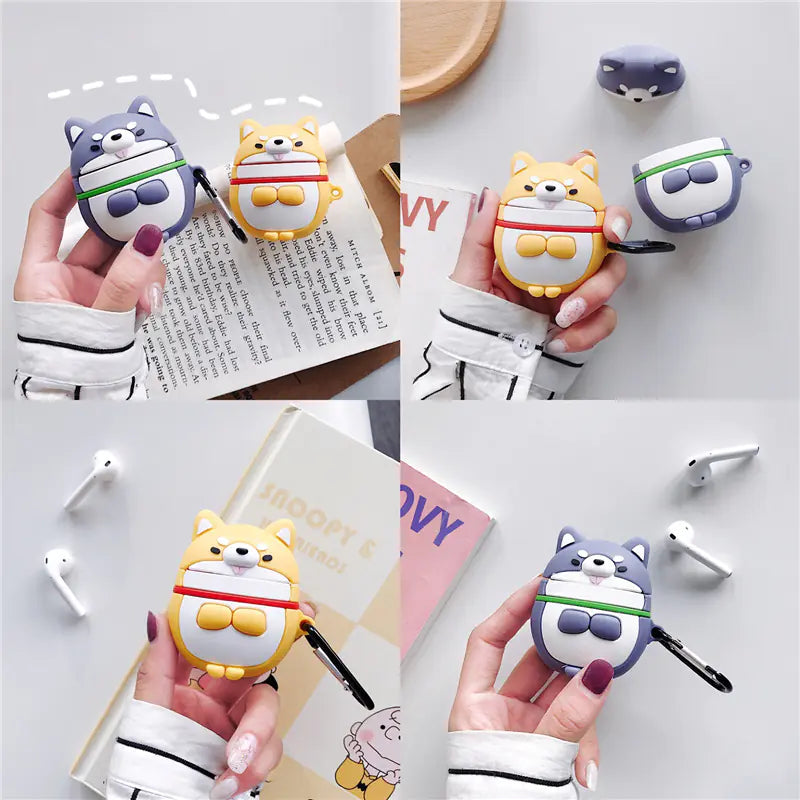 Cute Shiba Inu Earphone Case - Bluetooth Protector