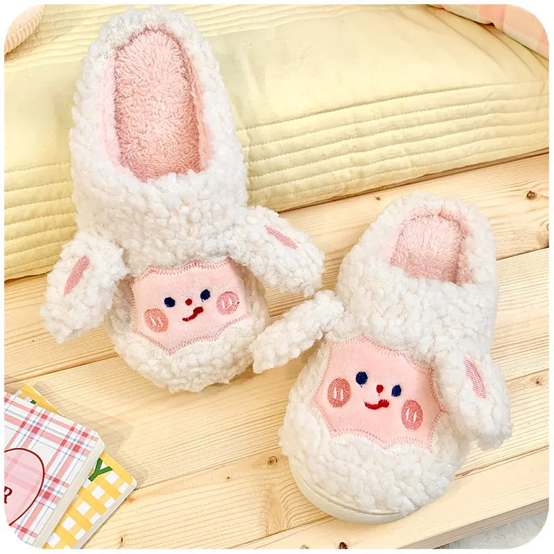 Cute Sheep Cotton Slippers for Women - Winter Indoor- 888