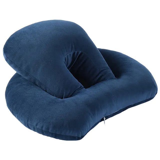 U-Shaped Neck Support Travel Pillow with Arm Rest