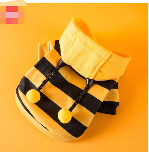 Bienen-Hoodie für Haustiere (einteilig)
