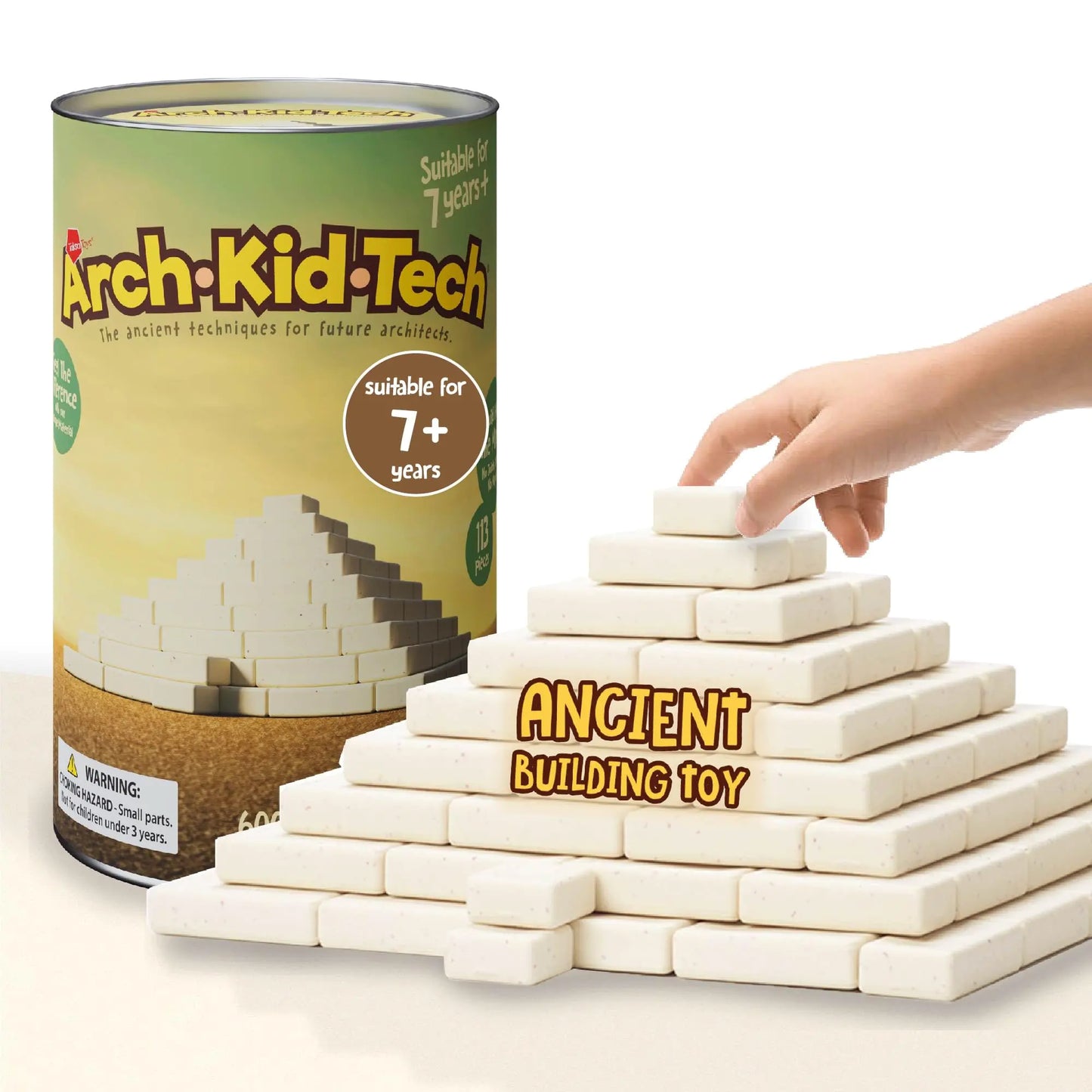 Taksa Toys Ancient Pyramid Egypt Stem Toys Educational Stackable Building Blocks Bricks for Kids Ages 7 8 9 10+ Years Old Creative Architectural Learning Games Montessori Toys for Children 122 Pcs - US seller