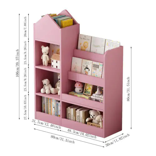 Children's pink Wooden Bookshelf