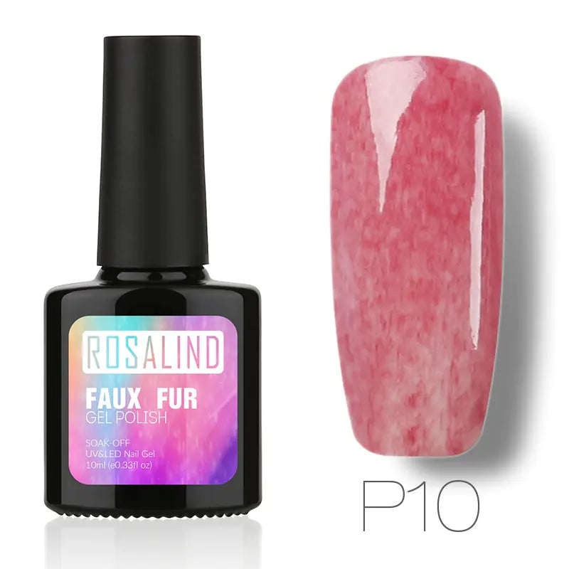 10ML Nail Polish with Faux Fur Finish for Nail Art