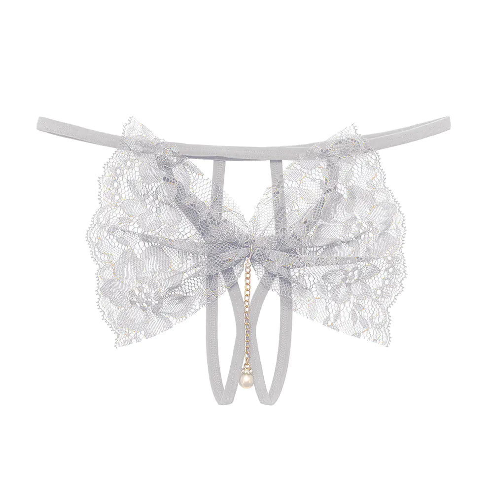 Lace Open-Crotch Thong Panties for Seduction 2256 - Lingerie