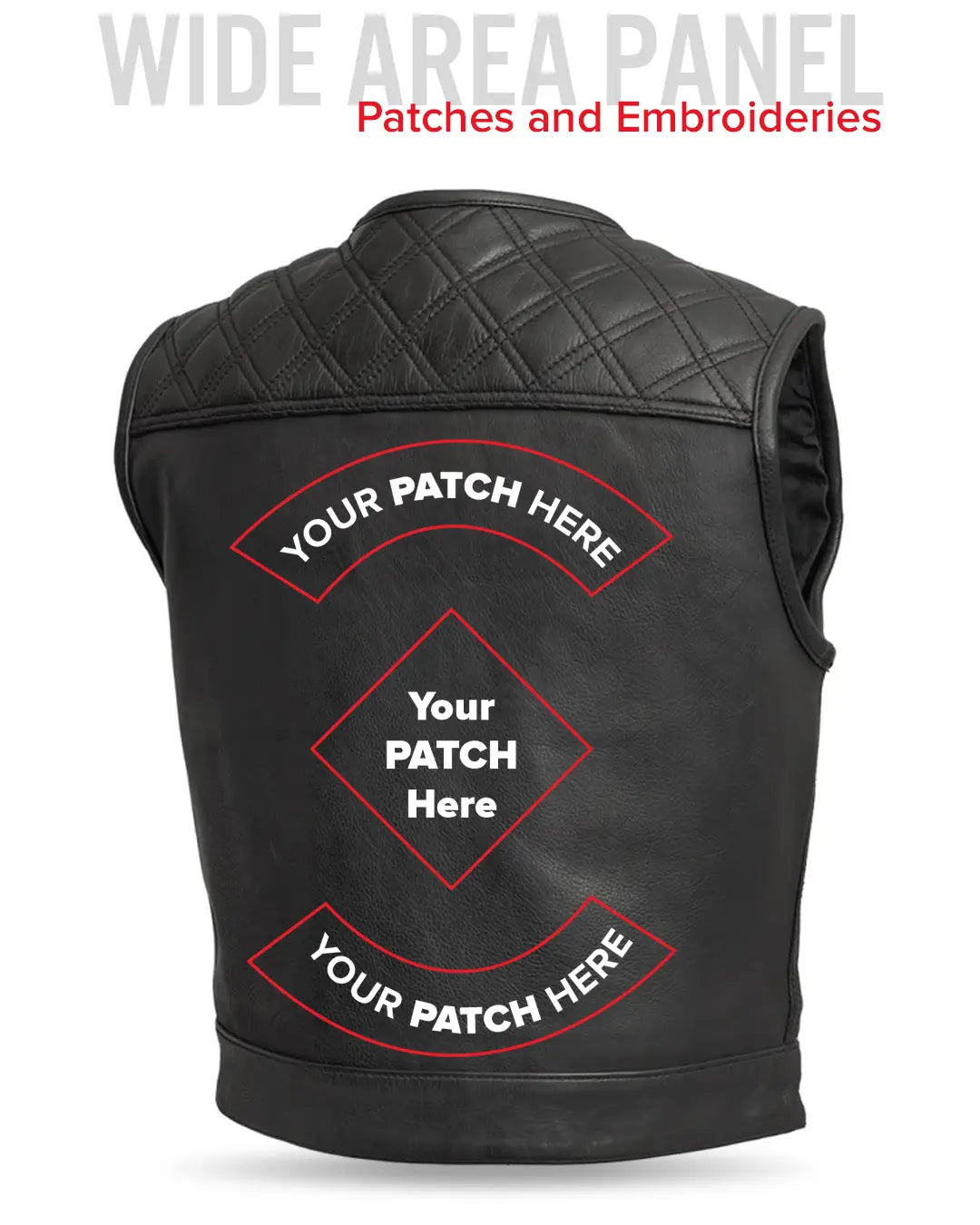 Shell Shock Men's Motorcycle Leather Vest (limited edition)