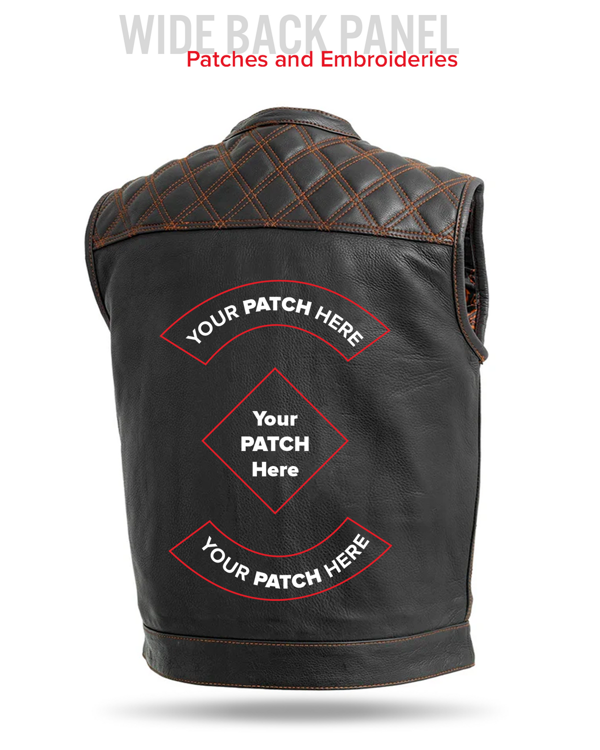 Upside Men's Club Style Leather Vest