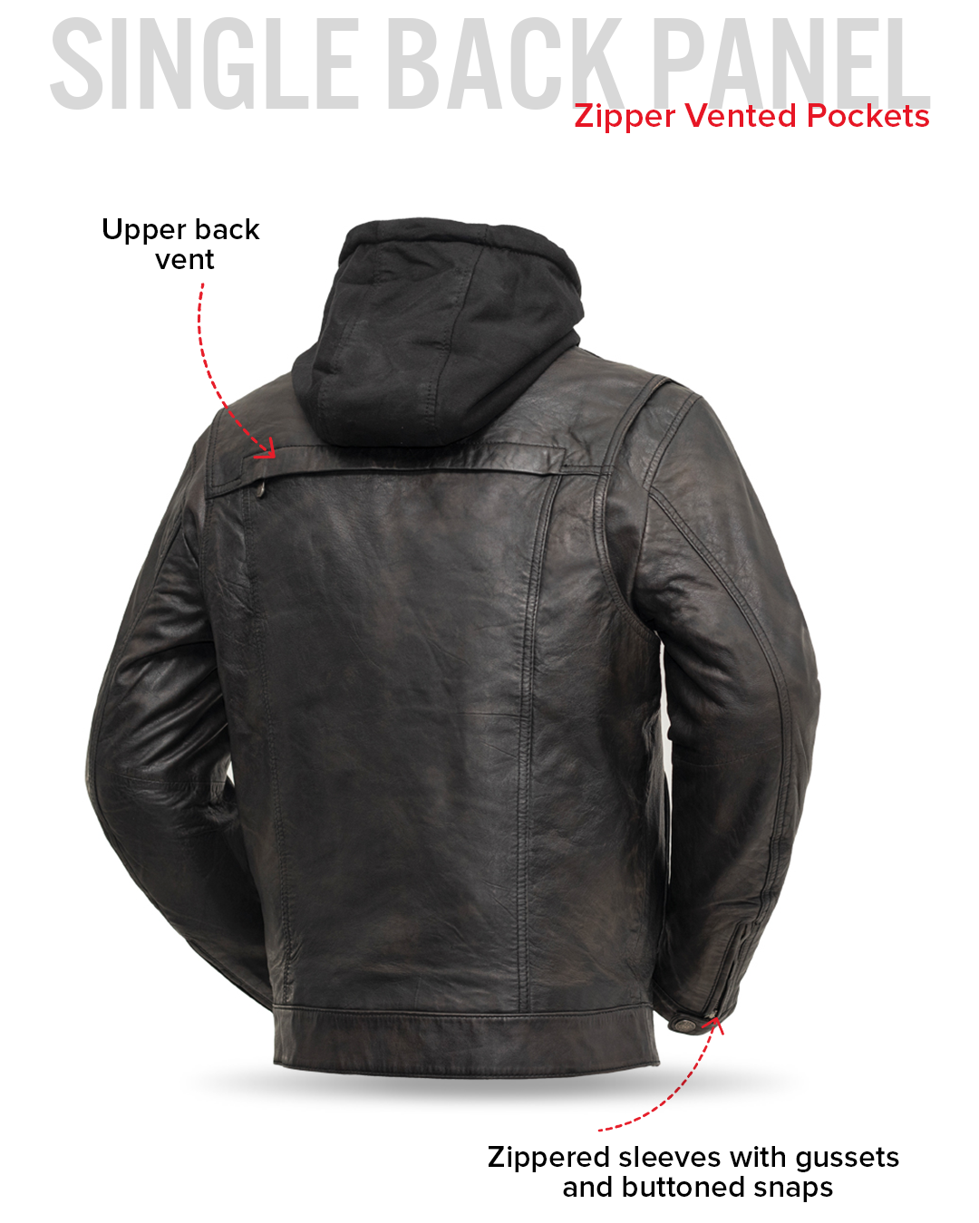 Vendetta Men's Motorcycle Leather Jacket