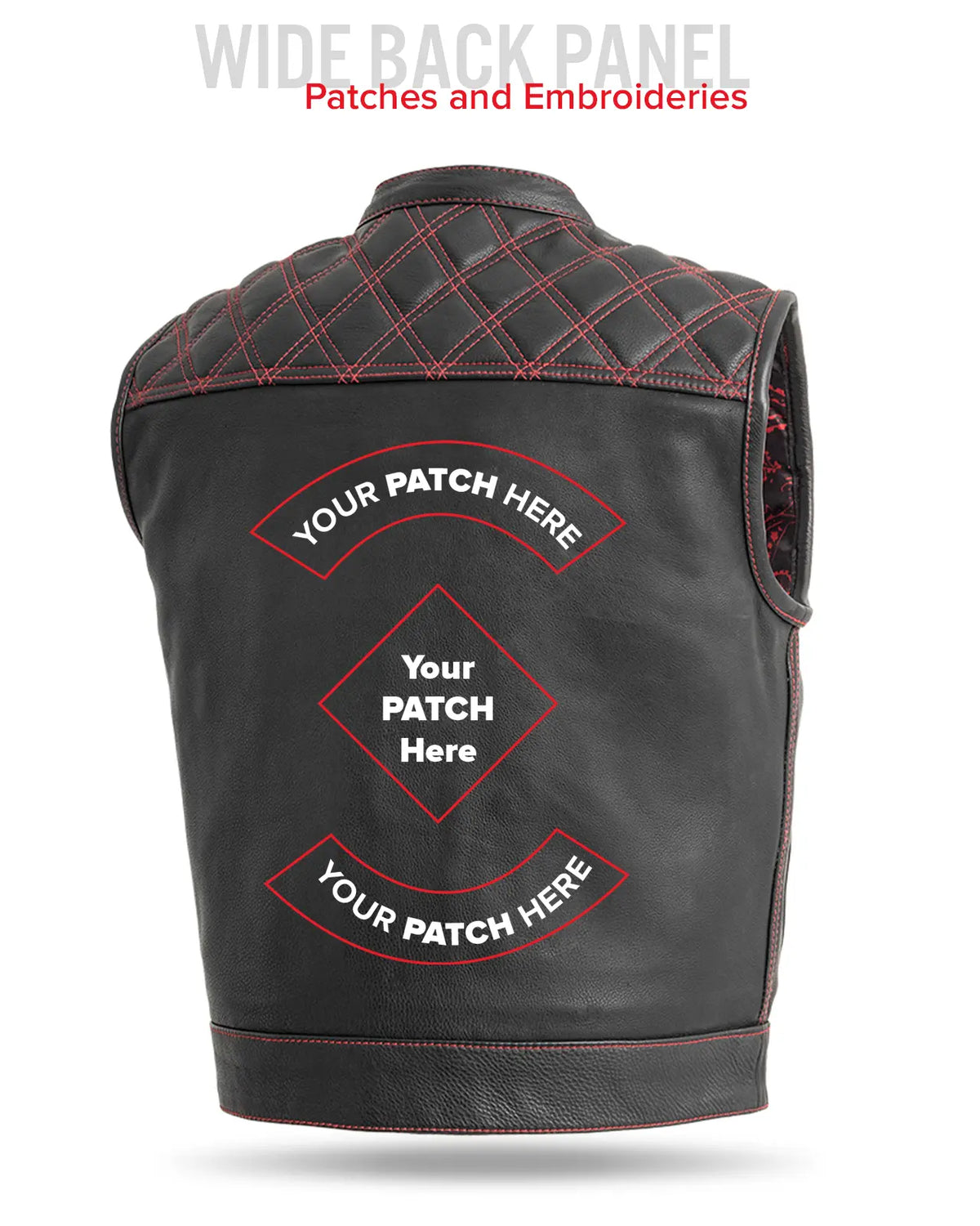 Upside Men's Club Style Leather Vest