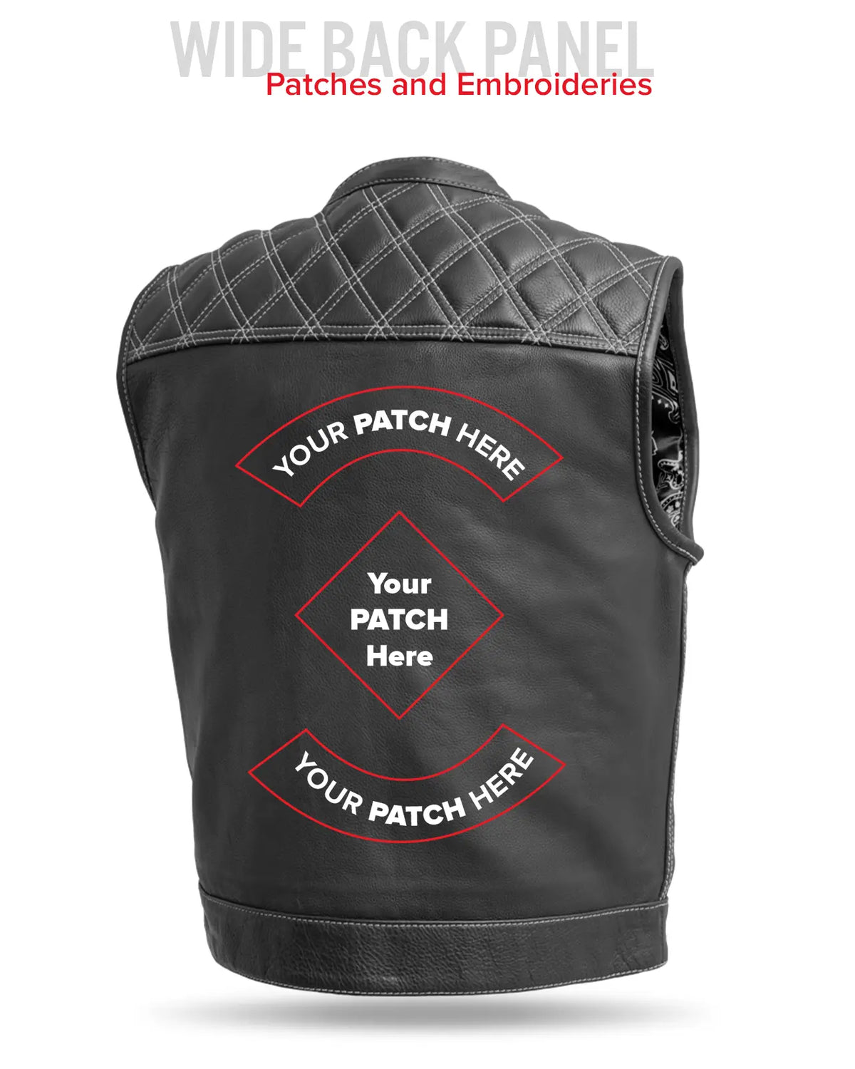 Upside Men's Club Style Leather Vest