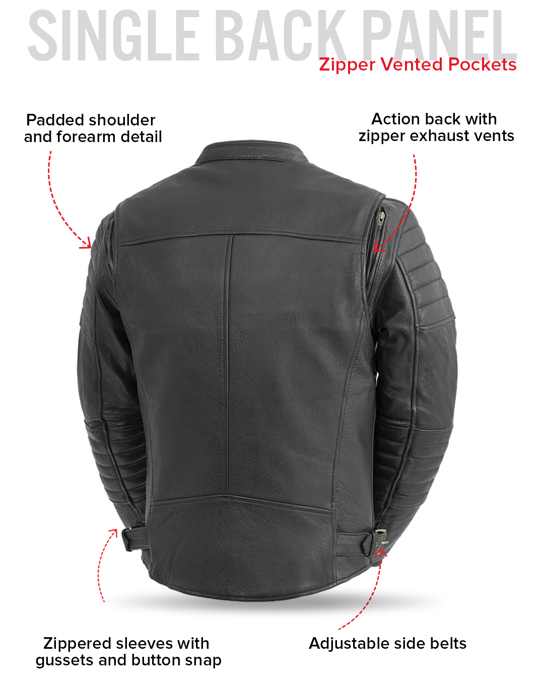 Commuter Men's Motorcycle Leather Jacket