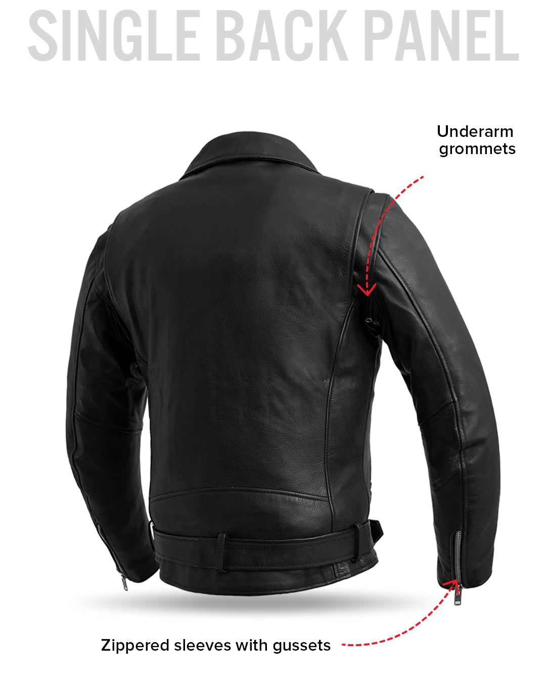 Fillmore Men's Motorcycle Leather Jacket
