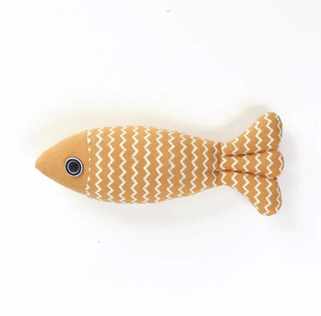 Linen Fish Cat Toy - 888