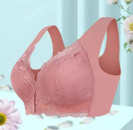Front Buckle Thin Lace  Bra - Lingerie
