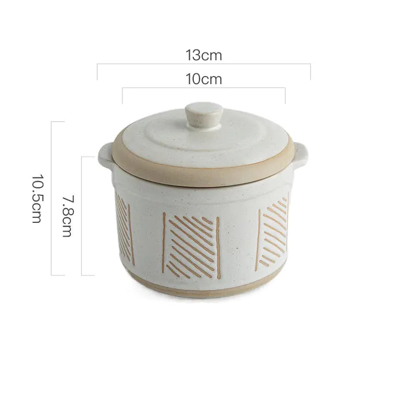 Creative Bird's Nest Ceramic Stew Cup for One Person