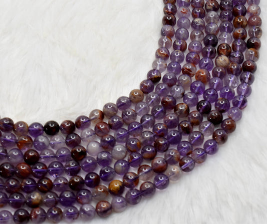 Ametrine Beads, Natural Crystal Round Beads 6mm to 10mm