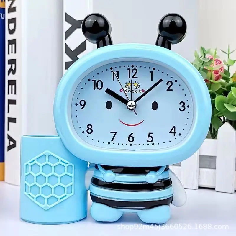 Bee Design Alarm Clock - Creative Cartoon Desk Clock