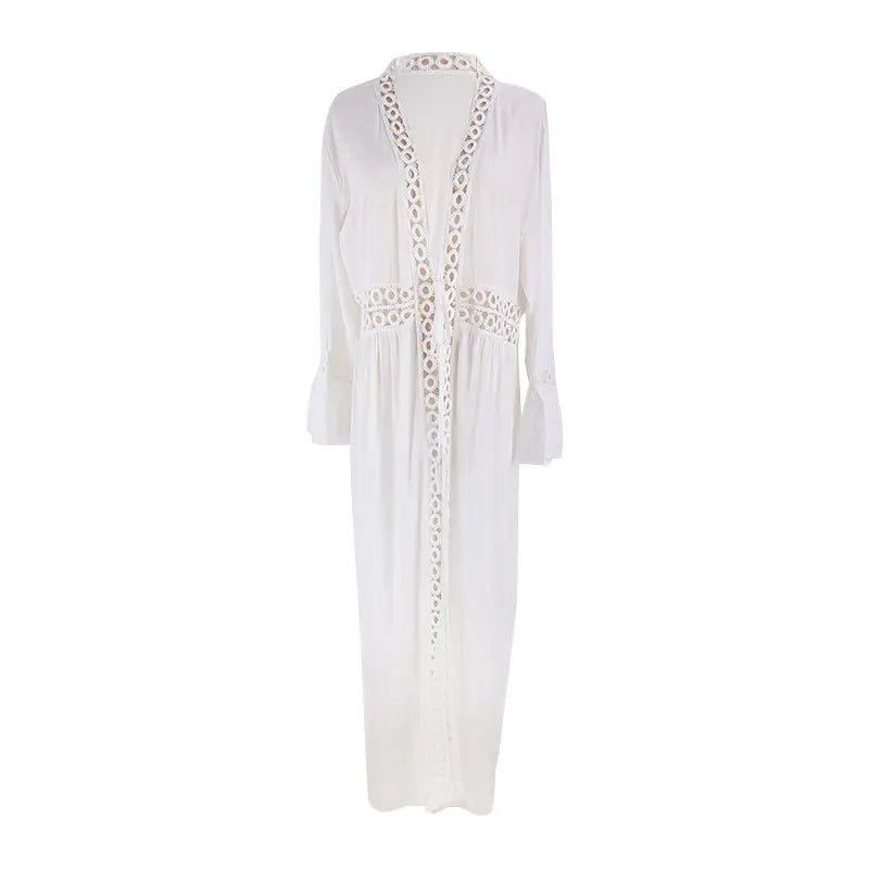 Beach Vacation Bikini Cover-Up Long Loose Dress Cardigan - 888