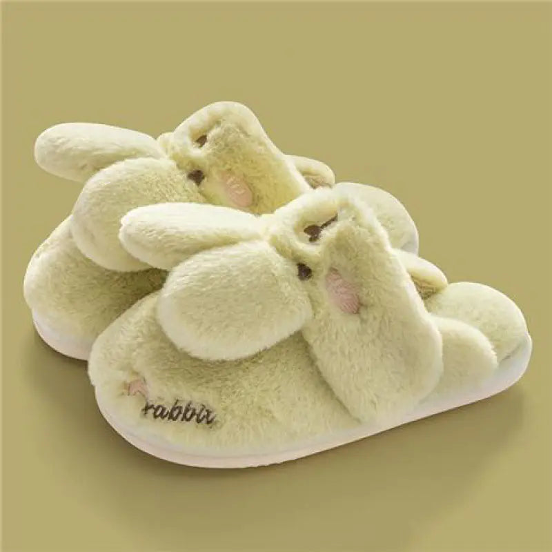 Cute Rabbit Couple Indoor Warm Cotton Shoes- 888