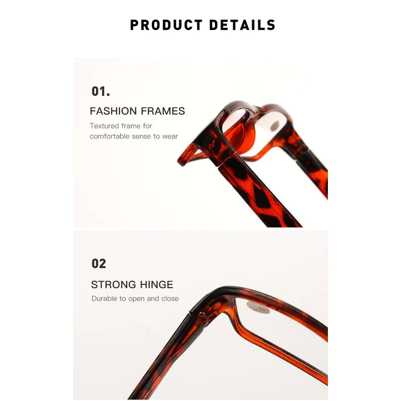 Reading Glasses Mens Womens Readers 6 PACK Square Frame Unisex Style Specs NEW!