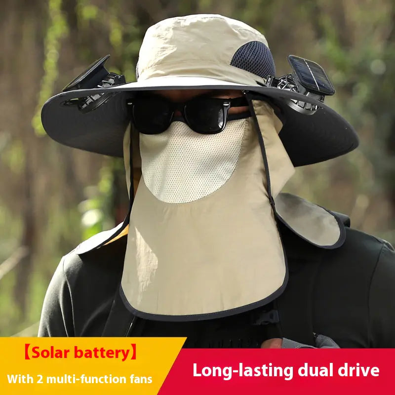 Solar Fan Outdoor Sun Hat - 888