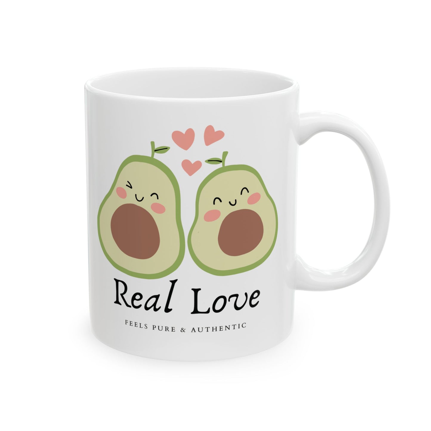 Avocado Mug, Reel Love Mug, Couples Mug, Valentine's Day Mug, Cute Avocado Coffee Mug, Valentine Coffee Mug, Valentine gift (11oz, 15oz)
