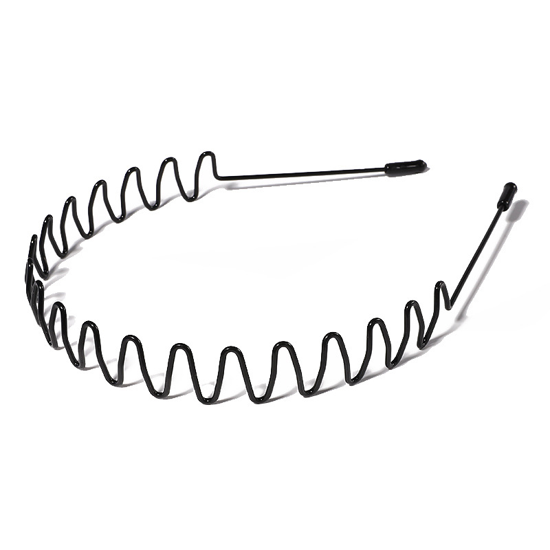 6Pcs Metal Hair Headband Wave Style Hoop Band Comb Sports Hairband Men Women US seller